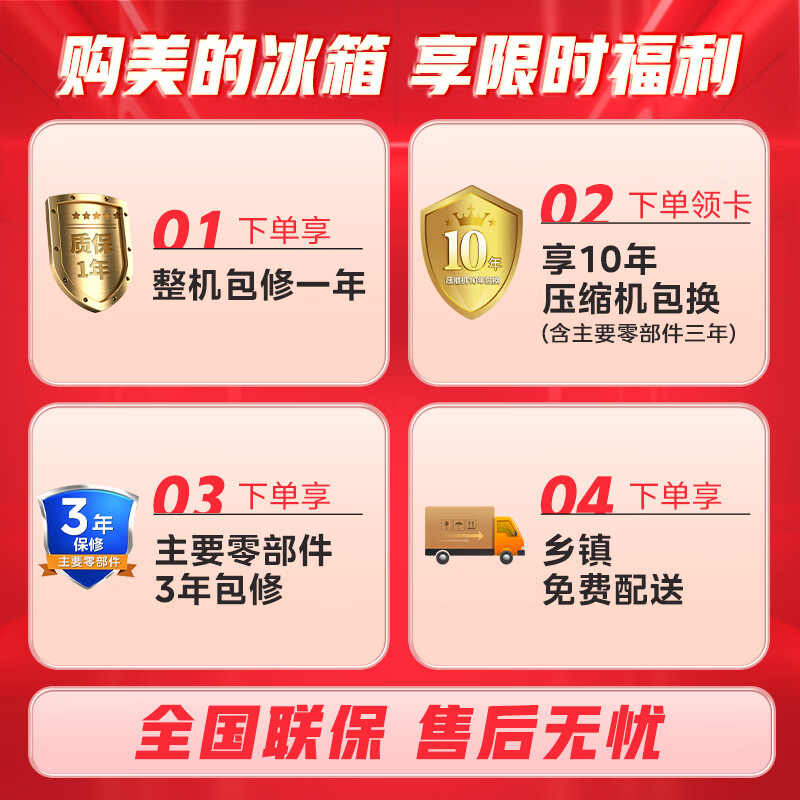 Midea 271 liter three-door refrigerator gray small refrigerator three-door first-class energy efficiency energy-saving air-cooled frost-free double purification home rental MR-283WTPZE national subsidy