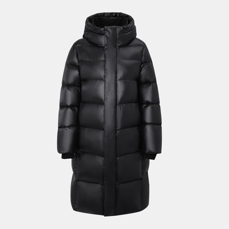 Flying in the Snow Obsidian Goose Down Cheng Yi recommends the new H version thickened hooded goose down jacket down jacket