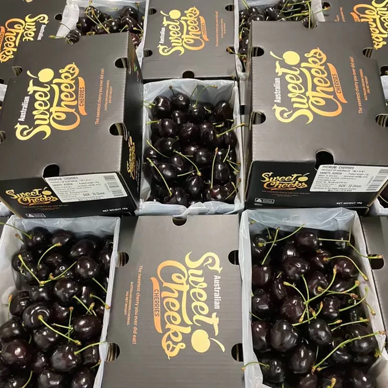 Cabuno Australian Cherry MINI Small Black Box Imported Fresh Fruit Murane Royal Dawn Big Cherry New Year Gift Box 3.8 catties (net weight) 2J (28-30mm)