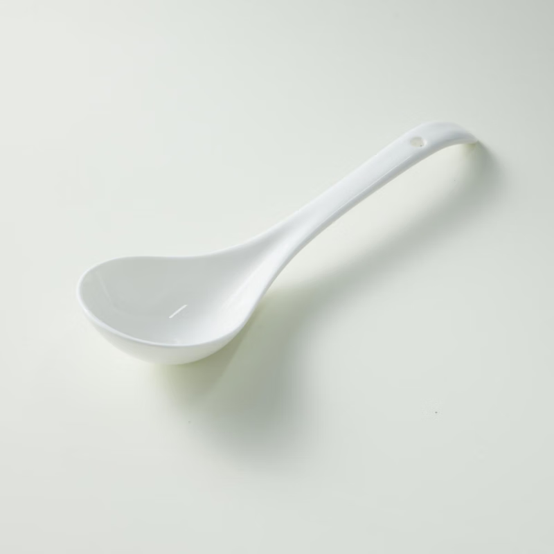 PLODON baby food supplement ceramic spoon kitchen household natural clay fired rice oil soup spoon