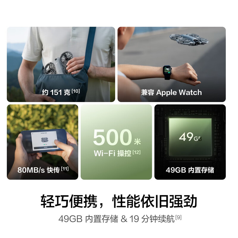 DJI Neo 2 Flying Kit (Aircraft only) Flying Photographer Sports Parent-child Outdoor Camping Travel 4K Mini Drone for Beginners