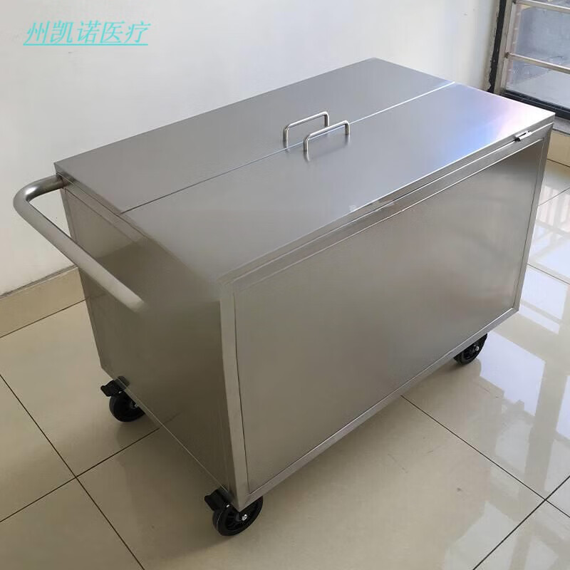 General medical sealing truck 304 stainless steel garbage transfer truck stainless steel sterile items transfer box waste transfer truck 201 stainless steel 1000*550*900mm