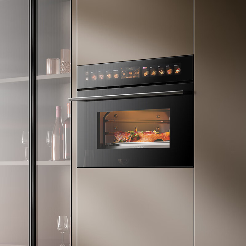 CASDON Yang Mi endorses dual hot air embedded micro steaming and baking all-in-one machine 19-inch large color screen 2025 new steaming oven SR52FDF24-TR Pro