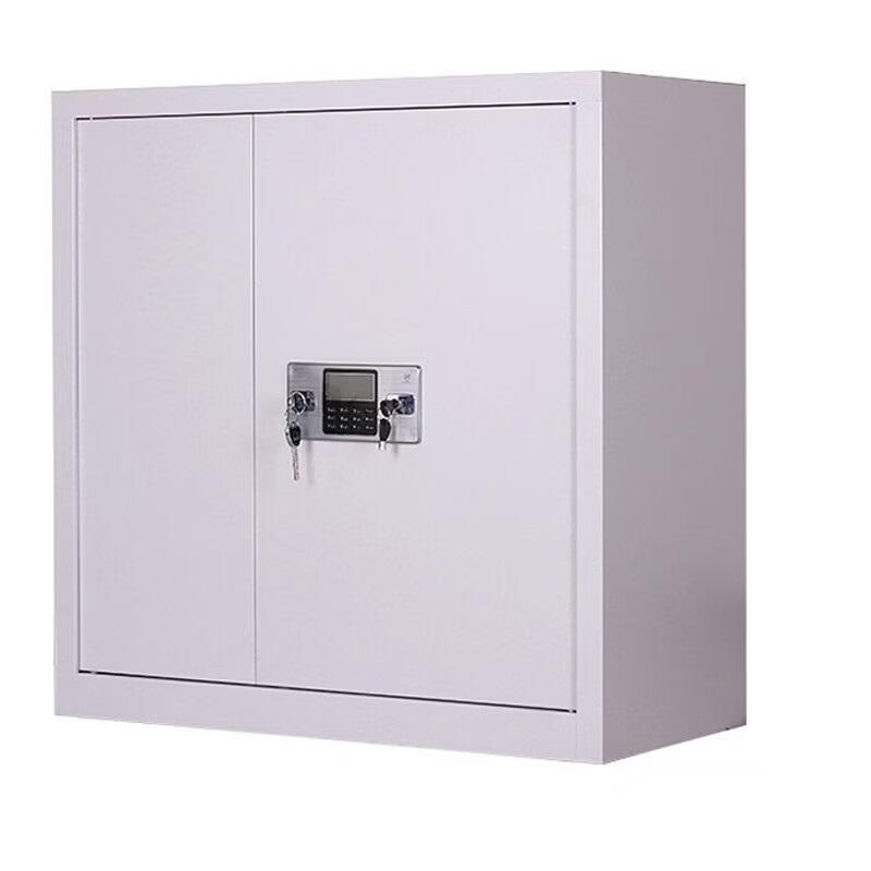 Myers MY-DJDZS-02 single section electronic password lock safe cabinet with drawer 900 420 900mm gray white 1 set
