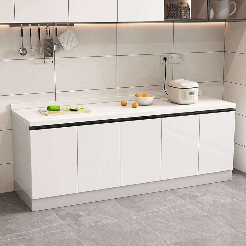 Yusenyi kitchen cabinet quartz stone countertop stove cabinet sink cabinet rental home flat style 5 door package installation 200cm