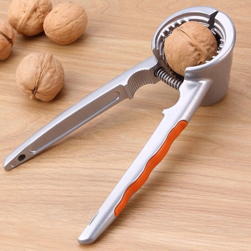 Walnut Clamp Peeling Pecan Pecan Tool Home Multifunctional Hazelnut Pliers ZI Home Use Thickened (Red Handle) for Opening Walnuts and Nuts