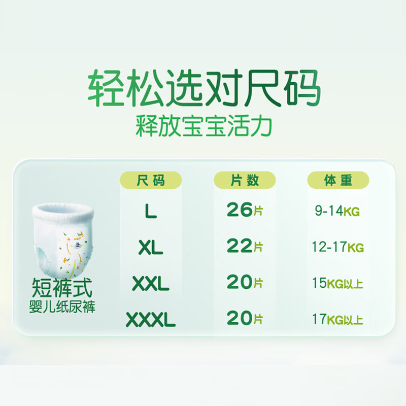 Dawang (GOO.N) Breath of Freedom pull-up pants XL 22 pieces (12-17kg) instant absorbent core, light and dry