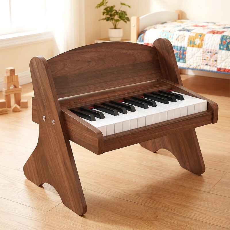 Bei Duochen wooden small piano children's beginner boy and girl baby enlightenment toy birthday gift mini electronic keyboard
