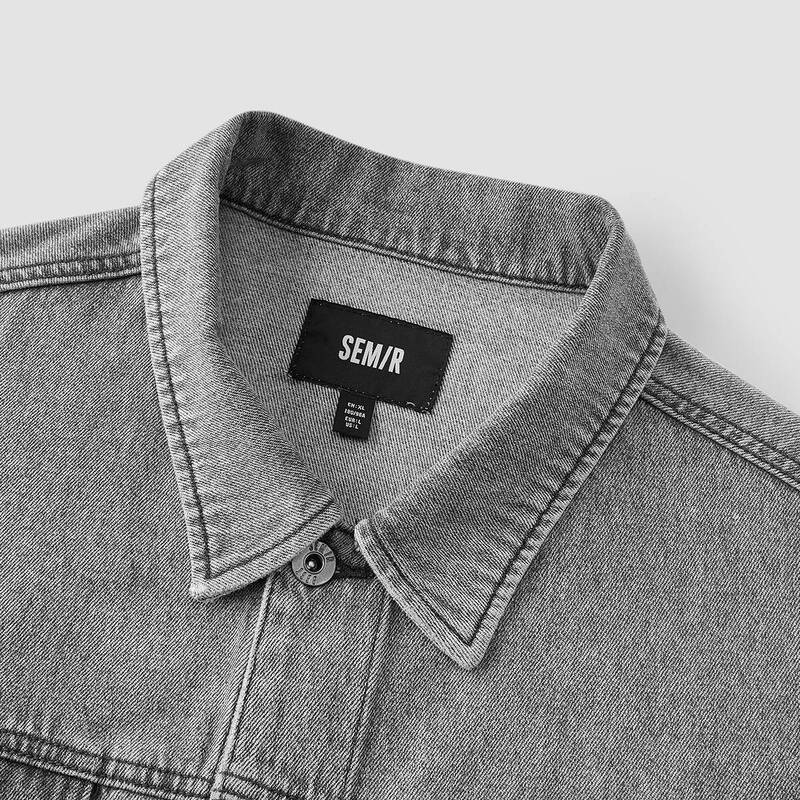 Semir Senrou|Jacket Men's Spring Retro Workwear Flap Pocket Jacket Commuting Versatile Loose 103125108104