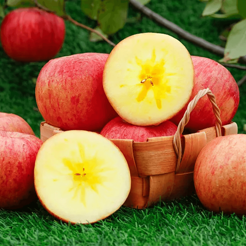 Jingxiansheng Guardian Red Apple Gansu Desert Rock Candy Heart 4 pieces gift box single fruit 80mm+ direct from the source with free shipping