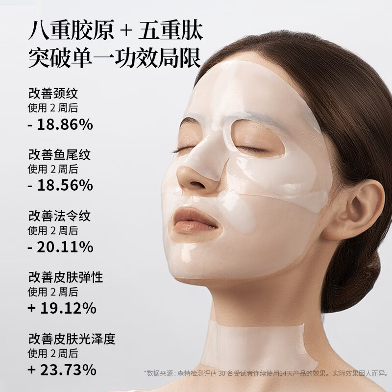 LIAR Zhang Yuxi's same style Liar Facial Mask Water-Glowing Polypeptide Collagen Lifting Water-Glowing Skin 3.0 10 pieces