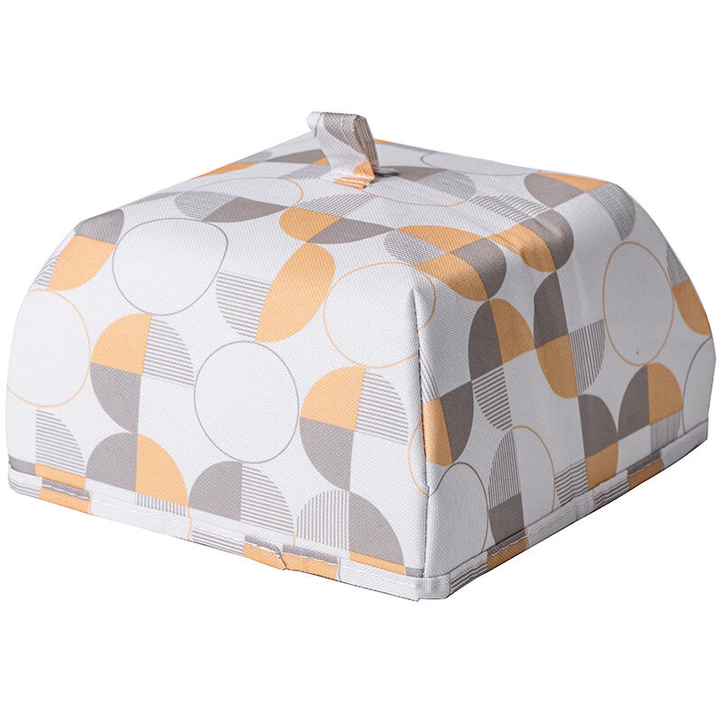 Tuojin imported high-quality thermal insulation cover from Japan for winter, thickened meal table cover, heated household foldable vegetable cover, anti-C_orange plaid small size