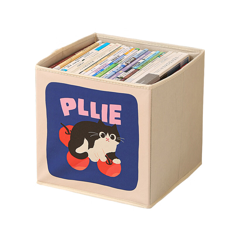 Knock-on storage box, toys, books, snacks, doll storage box, foldable miscellaneous storage basket, large-capacity fabric storage box