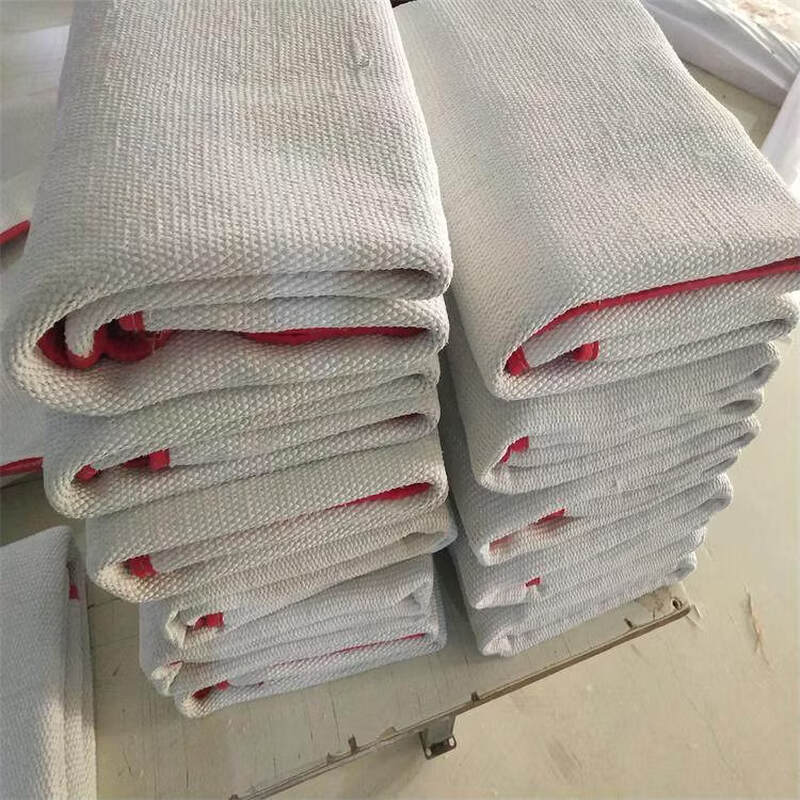 Asbestos fire blanket 1.5 1.5 meters high temperature resistant heat insulation encrypted asbestos cloth fireproof welded fire blanket 1.5mm thick_1 1 meter_double layer