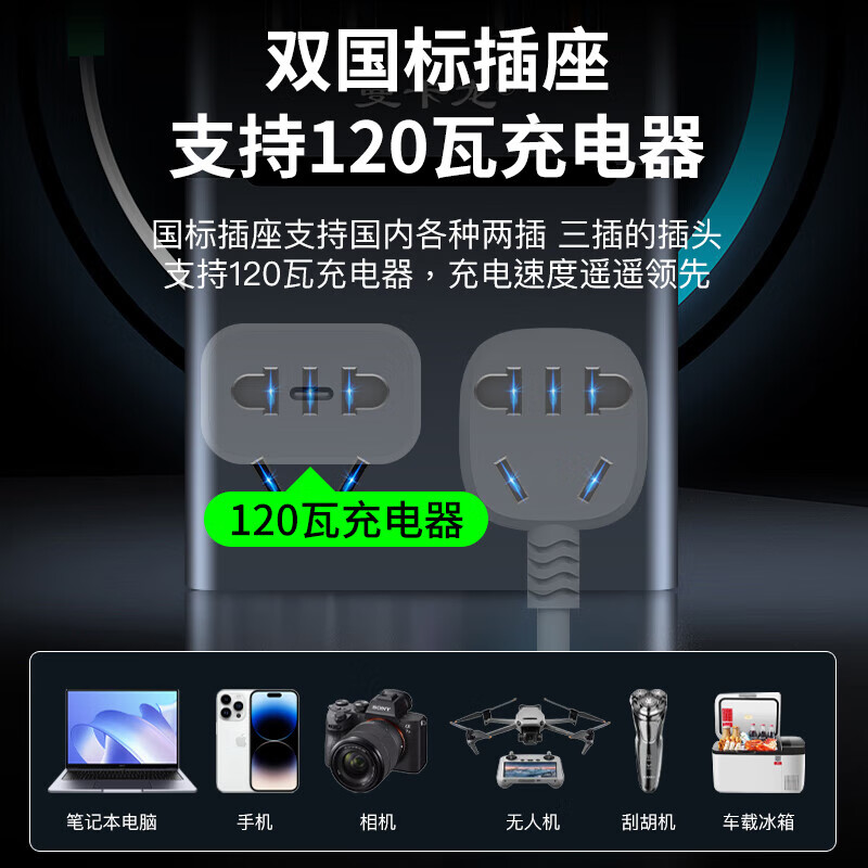 Car charger 12v24v to 220v multifunctional cigarette lighter inverter power conversion socket mobile phone fast charging 200W high power digital display model extremely fast charging + one to three data cables ultimate performance