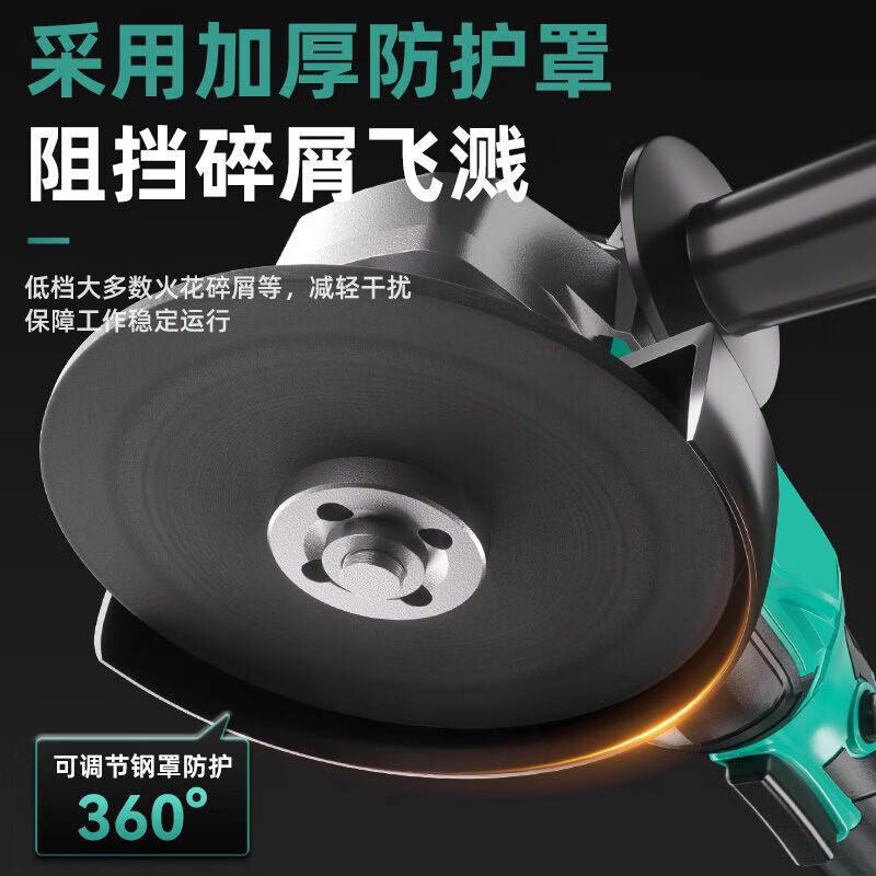 Japan's Dayi brushless lithium battery high-power angle grinder grinding wheel cutting machine hand grinder multi-function cutting machine polishing flagship brushless angle grinder bare metal
