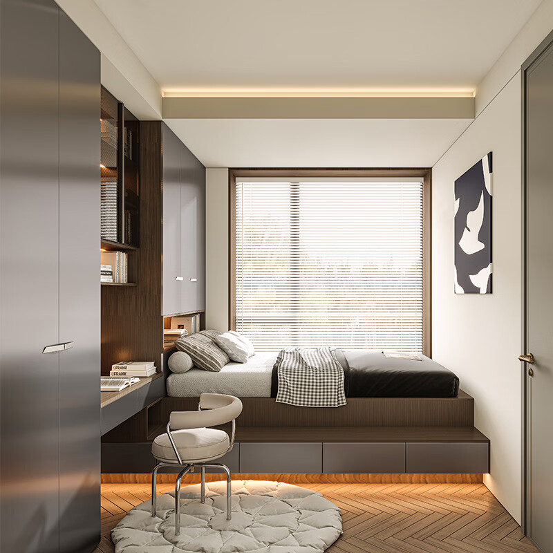 Sophia tatami, youth room tatami bed cabinet integrated, multi-functional storage bookcase, study room furniture, whole house customization, reservation fee