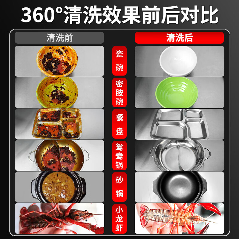 Leyichuang Ultrasonic Dishwasher Commercial Canteen Factory School Desktop Dishwasher Commercial Kitchen Equipment Fully Automatic Small Large Restaurant Catering Hotel Special Cleaning Machine 0.8 Meter Intelligent Timing Anti-dry Burning Luxury Model