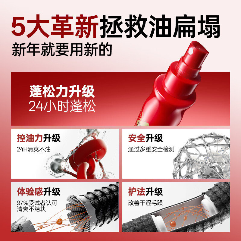 Left Color Right Color Fragrance Fluffy Water 100ml Popular Products Fluffy Water Hairspray Hair Fluffy Styling Spray