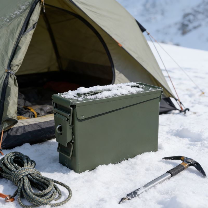 Zhongdeng Steel three-proof iron box storage box vehicle tool box sealed box flame retardant box mold lithium battery storage box storage medium size 29.6*15*18.2cm approximately size