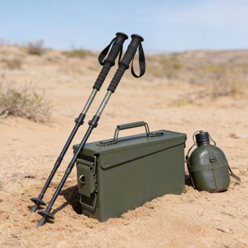 Zhongdeng Steel three-proof iron box storage box vehicle tool box sealed box flame retardant box mold lithium battery storage box storage medium size 29.6*15*18.2cm approximately size