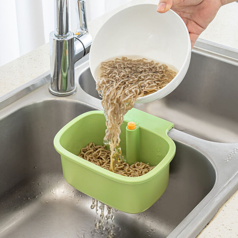 Yonghuan dry and wet quick separation one-click dumping without dirtying hands sink drain basket food residue filter basket yellow 1 piece one-click dumping/not dirty hands