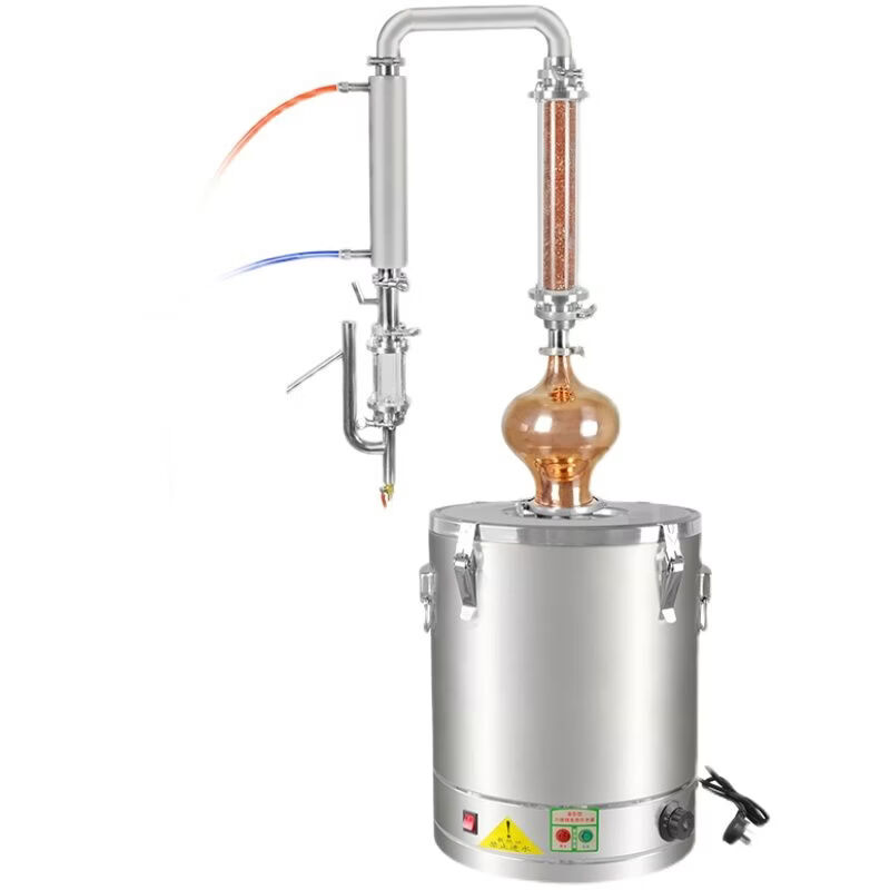 Fantasy small gourd distillation hydrosol essential oil machine distillation gourd head distillation extraction brewing equipment 60 type copper core crystal tower copper gourd style