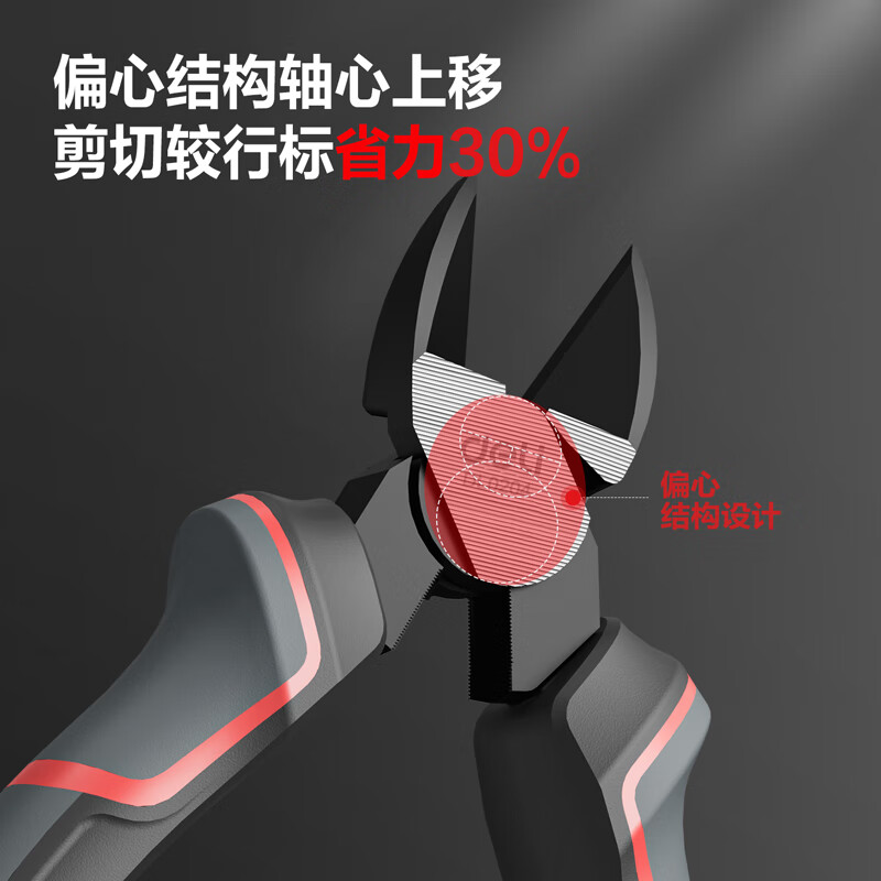 Deli professional labor-saving rubber handle diagonal pliers alloy steel diagonal pliers 6 inches