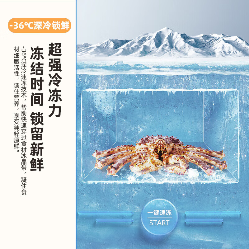 Xinfei Freezer Small Household First-Class Energy Efficiency Energy-Saving Refrigeration and Freezer Dual-Purpose Freezer Commercial Low-temperature Quick-Freezing No Need for Frequent Defrosting Seafood Ice Cream Preservation Cabinet Gray 142L Frost Reduction 80% -36 Cryogenic