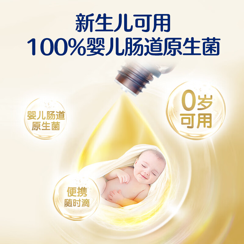 BIOSTIME probiotic drops for infants and young children, hypoallergenic, caring for digestion and enhancing immunity for newborn babies, available for 0 years old, cycle consolidation, probiotic drops 8ml*2 bottles