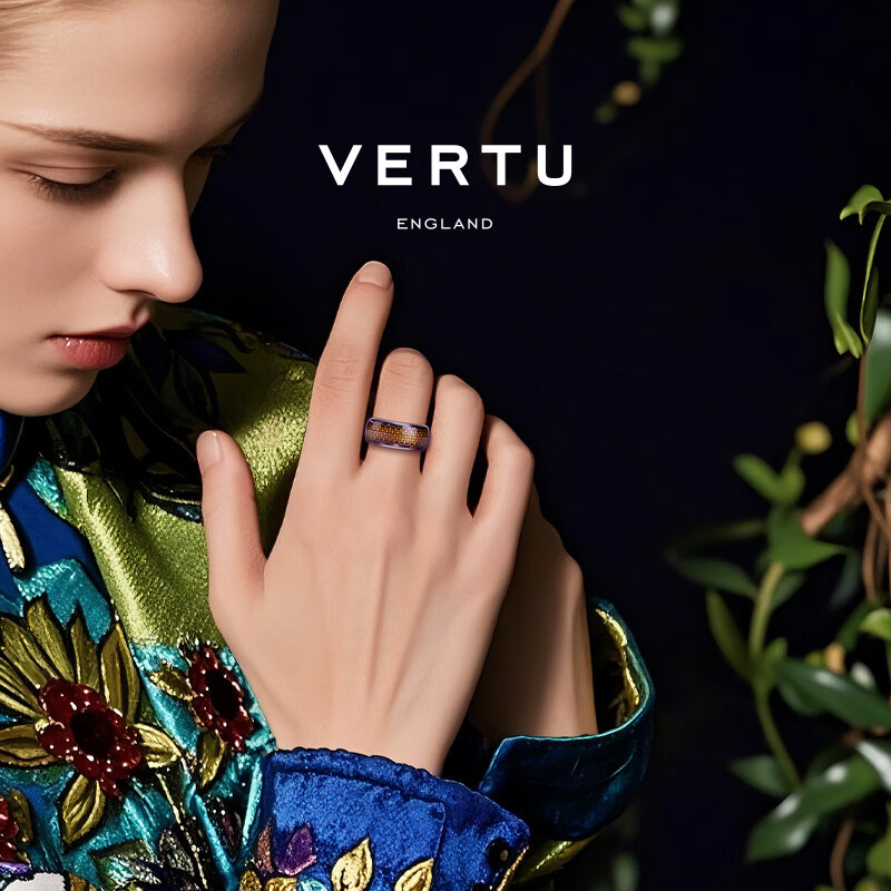 VERTU RING new product smart AI crystal smart ring sleep monitoring healthy blood oxygen blood sugar heart rate sports gifts to gather wealth Weiye Hongtu-citrine No. 10