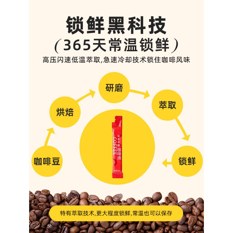 Songchao Coffee Concentrate Freshly Extracted Black Coffee Ruibing American Cold Extract Coffee Concentrate Lemon C American Freeze-dried Lemon Slices + Coffee Liquid 375ml