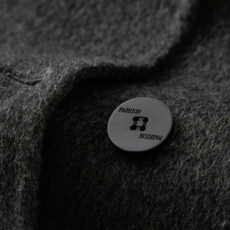 Qiushui Yiren classic suit collar woolen jacket 2025 winter new 100% sheep wool double-breasted jacket