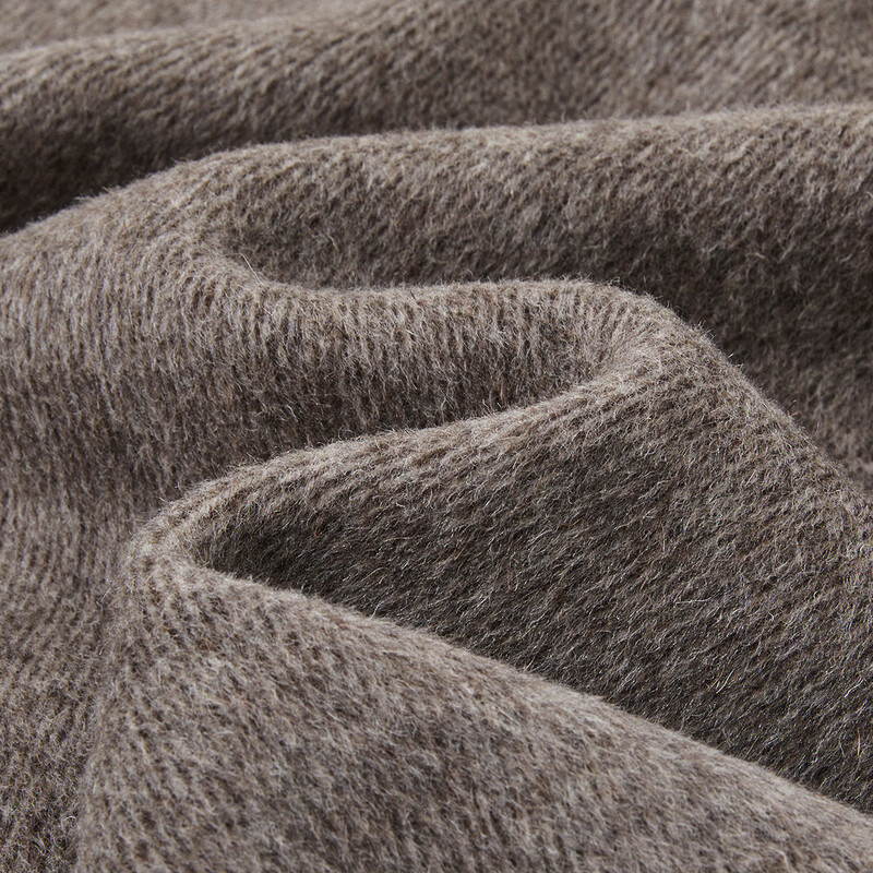 Demana Sheep Wool Camel Blended Winter Urban Simple Quiet Luxury Hooded Stand Collar Loose Double-sided Wool Coat