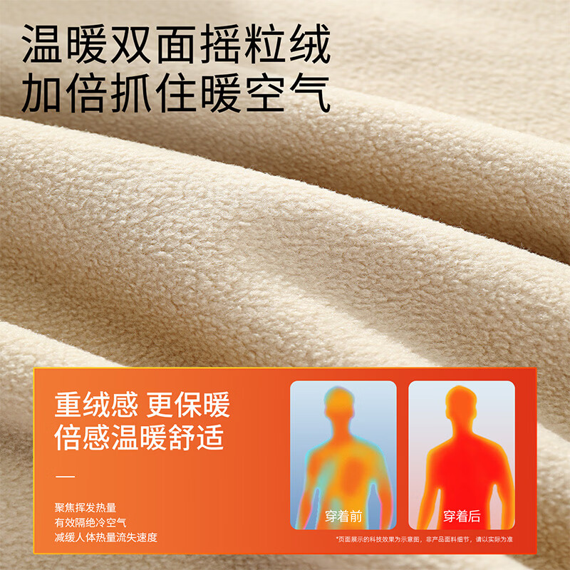 Baleno double-sided polar fleece jacket for men winter new heavyweight loose casual warm top men's velvet thickened jacket