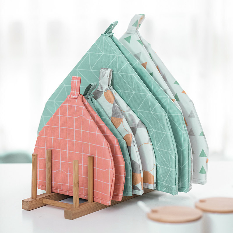 Tuojin imported high-quality thermal insulation cover from Japan for winter, thickened meal table cover, heated household foldable vegetable cover, anti-C_orange plaid small size