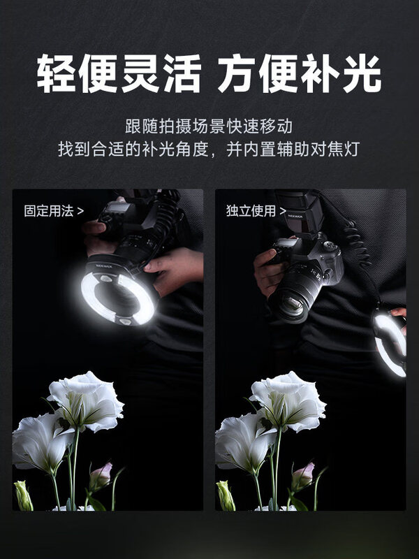 Newer RF1S ring flash fill light is suitable for Sony camera A9 mirrorless camera macro insect macro photography oral dental photography external professional studio Sony mirrorless camera Sony RF1S ring flash