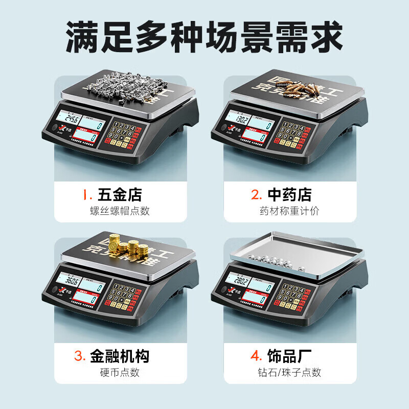 Zhang Chenguang endorses high-precision counting electronic scale, industrial platform scale, accurate commercial 0.1g gram scale, traditional Chinese medicine scale, 30kg precision 1g factory counting