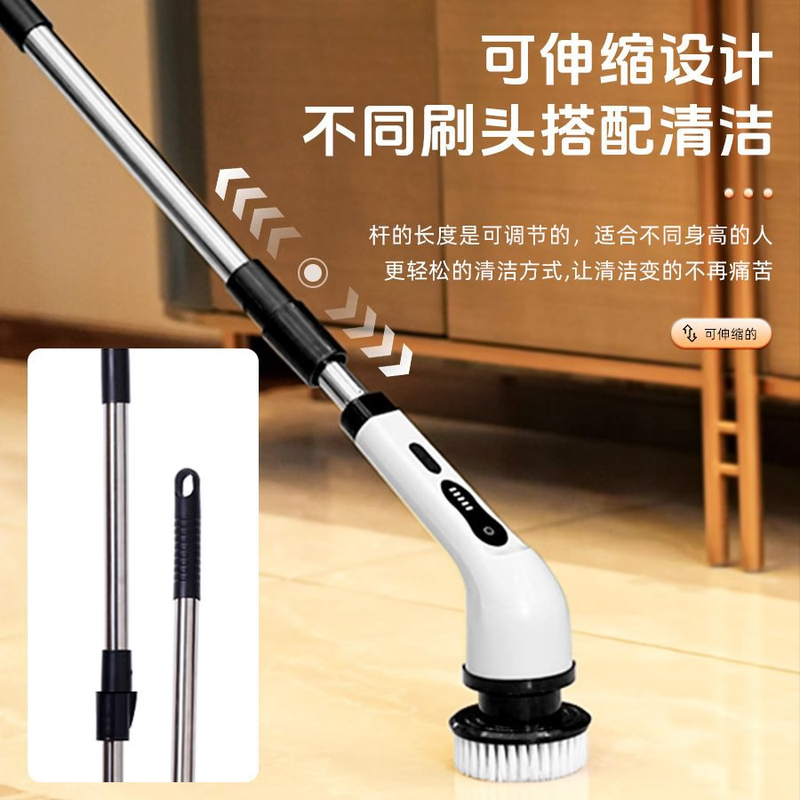 Year-End Promotion 2026 Upgraded Window Machine Lazy Artifact Window Cabinet High Power Electric Cleaning Brush 808 Multi-Function Cleaning Brush 9 Brush Heads Free with Order
