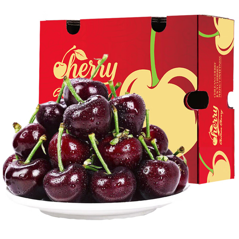 Detective Xianxian imported large cherries from Chile, next-day delivery to multiple places, fresh fruit optional gift box, 750g (net weight), hand-selected fruit J 26-28mm, 2kg box, gift box