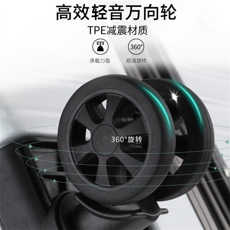 Qizhenge's new suitcase, aluminum frame trolley case, large-capacity password box for male students, good-looking suitcase for women, thickened leather suitcase, obsidian black, thickened and hardened - resistant to pressure and fall, 28 inches, large capacity - moving and shipping abroad