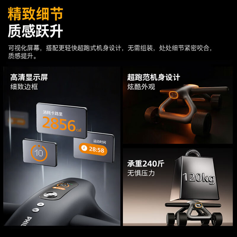 Philips Intelligent Abdominal Wheel Automatic Rebound Elbow Support Abdominal Wheel Flat Support Crunch Fitness Training