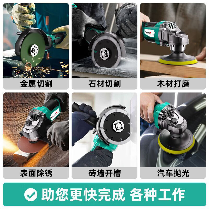 Japan's Dayi brushless lithium battery high-power angle grinder grinding wheel cutting machine hand grinder multi-function cutting machine polishing flagship brushless angle grinder bare metal