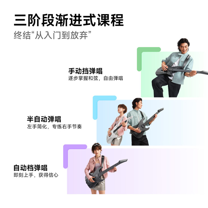 Aeroband air band hand-operated smart self-learning guitar automatic stringless electronic guitar beginners new year gift white guitar official genuine | SF direct delivery