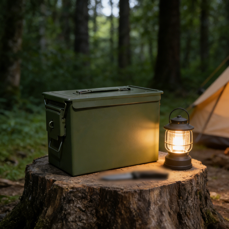 Zhongdeng Steel three-proof iron box storage box vehicle tool box sealed box flame retardant box mold lithium battery storage box storage medium size 29.6*15*18.2cm approximately size