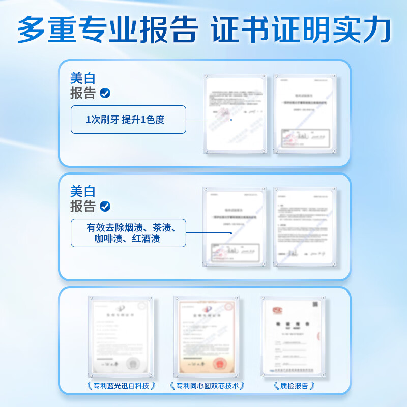 China Magic White Toothpaste Color Repair Whitening Family Pack 580g (170gx2+100gx2+20gx2)