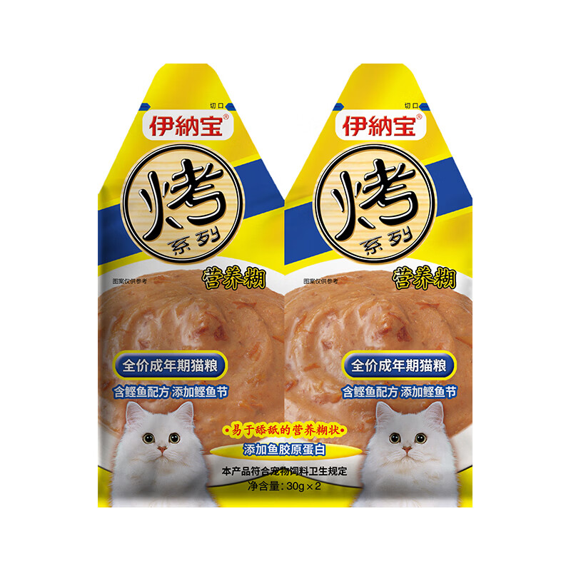Inaba Cat Wet Food Nutrient Paste Grilled Bonito Added Bonito Festival Flavor 30g*96 Packs Full Box