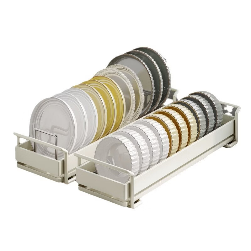 Ermo Cabinet Dish Rack Dish Drain Storage Rack Kitchen Storage Rack Drawer Dish Dish Storage Box Sink Drain Rack (Gun Gray) Dish Rack