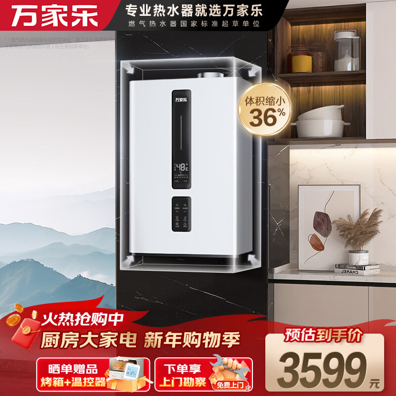 Macro small volume variable frequency gas wall-mounted boiler natural gas low noise constant temperature WiFi intelligent control floor heating heating boiler water heater intelligent segmented combustion L1PB20-18R1