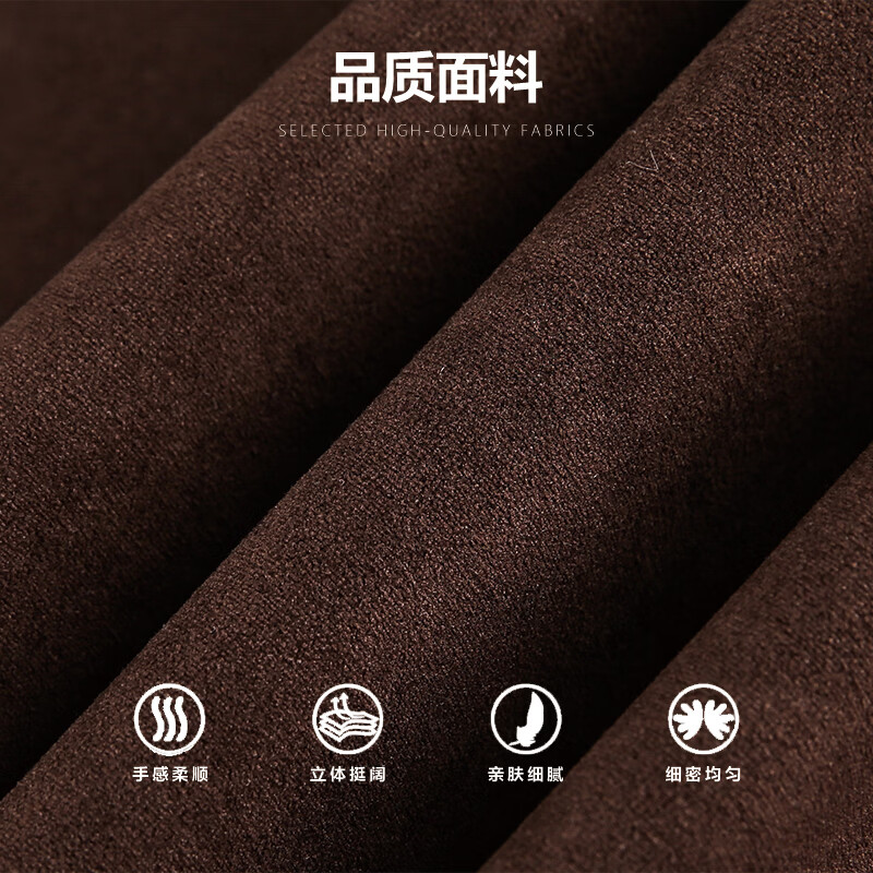 IZEXX American imitation suede jacket frosted high-end men's top outdoor retro autumn and winter jacket HJ58 coffee color L